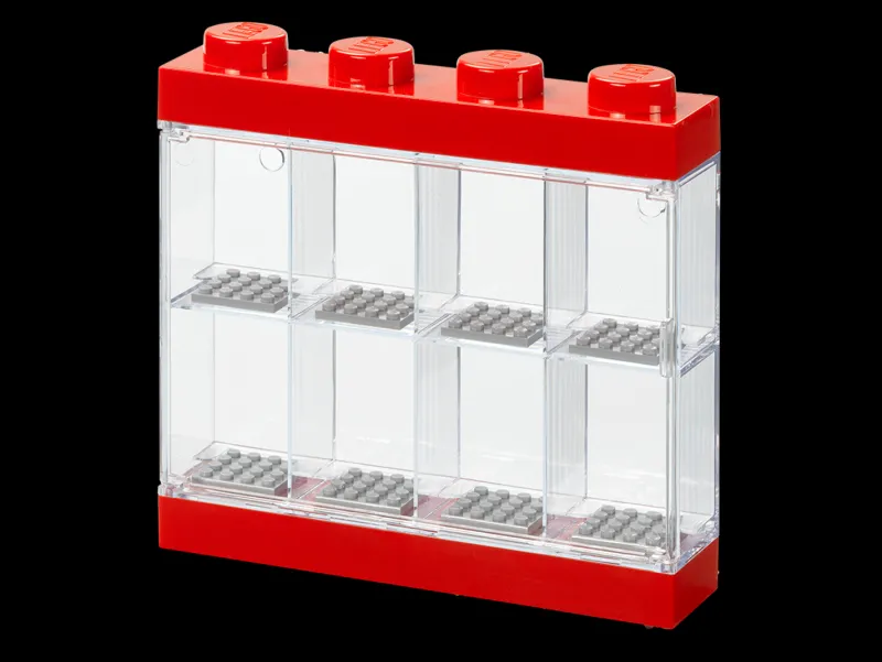 Display Cases>The Brick Show Shop LEGO Red 8-Minifigure Display Case
