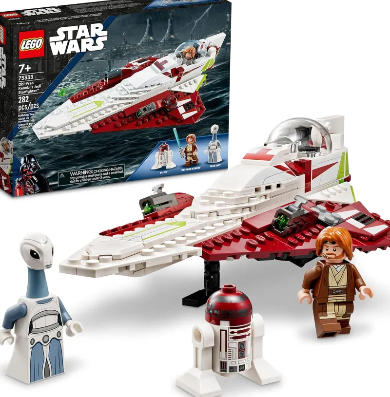 Lego Star Wars Sets>The Brick Show Shop LEGO Star Wars Obi-Wan Kenobi's Jedi Starfighter Battle Set (75333)