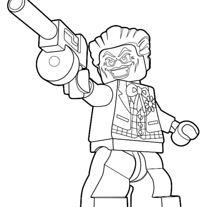 Dc Comics>The Brick Show Shop LEGO The Joker Minifigure DC Comics Coloring Page Sheet