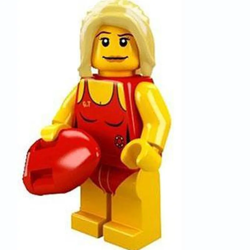 Collectible Minifigures>The Brick Show Shop Lifeguard - Series 2 LEGO Collectible Minifigure (2010)