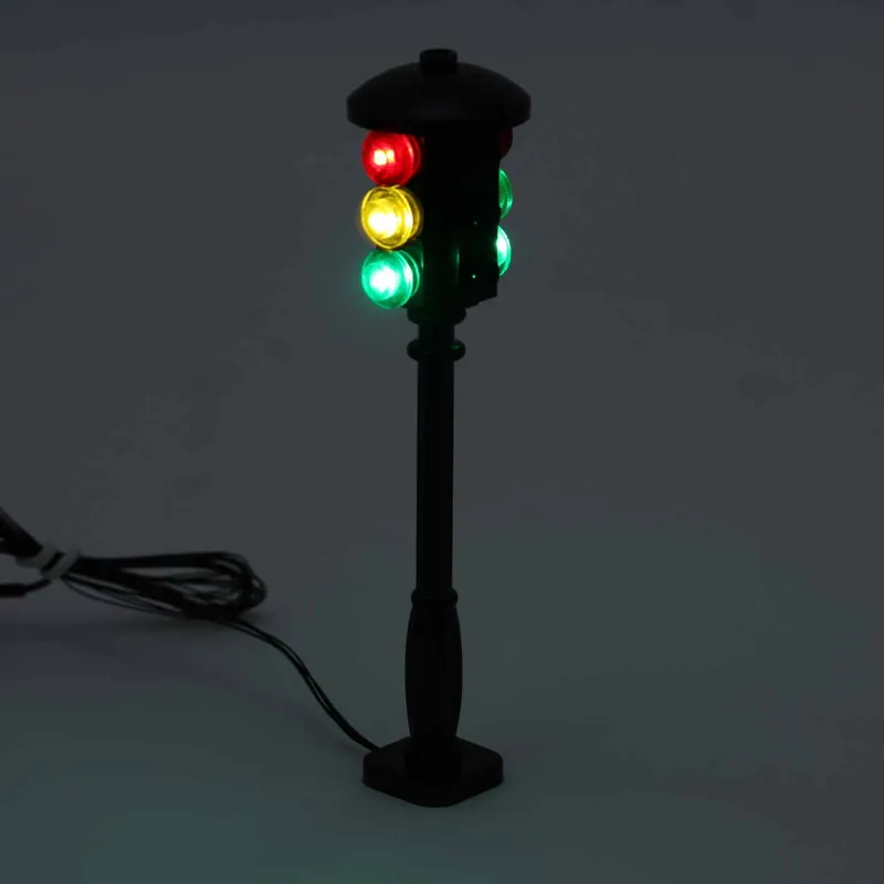 Lego Lighting>The Brick Show Shop Light-Up Double Traffic Light for LEGO Layouts