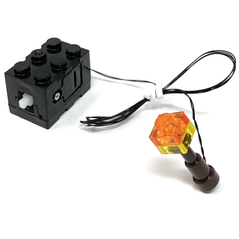 Lego Lighting | Minecraft>The Brick Show Shop Light-Up Minecraft Torch for LEGO Minifigures
