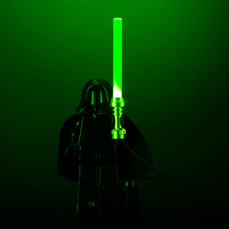Lego Lighting>The Brick Show Shop Light-Up Minifigure Lightsaber (Green) - Custom LEGO