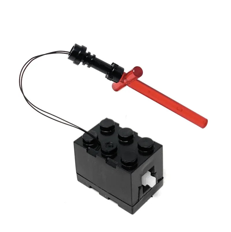 Lego Lighting>The Brick Show Shop Light-Up Minifigure Lightsaber (Red) - Custom LEGO