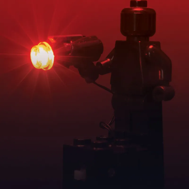 Lego Lighting>The Brick Show Shop Light-Up Minifigure Lightsaber (Red) - Custom LEGO