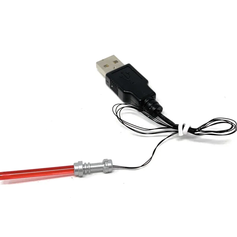 Lego Lighting>The Brick Show Shop Light-Up Minifigure Lightsaber (Red) - Custom LEGO