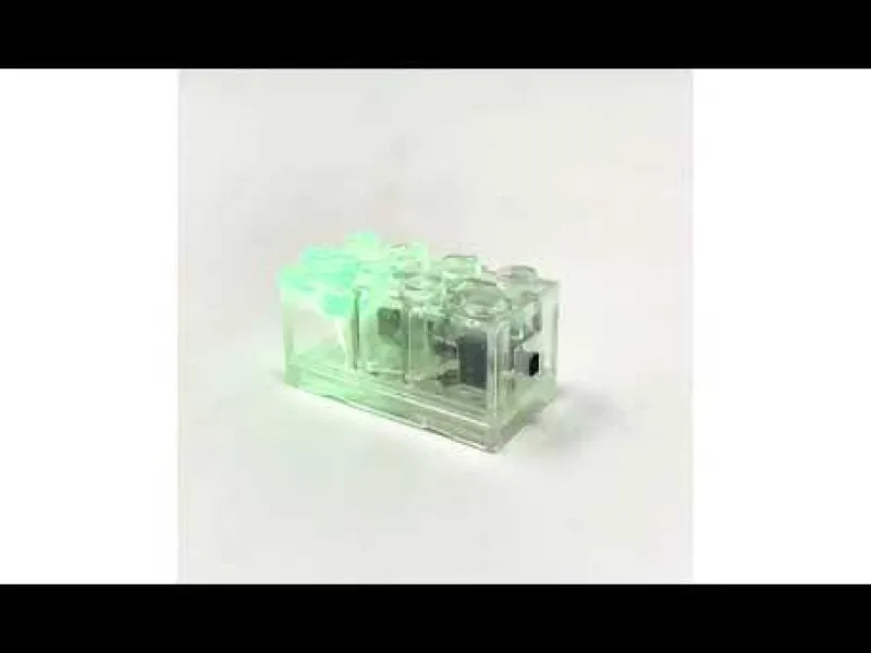 Lego Lighting>The Brick Show Shop Light-Up 2x3 Brick (Flashing Multi Colored Light) - Compatible w/ LEGO