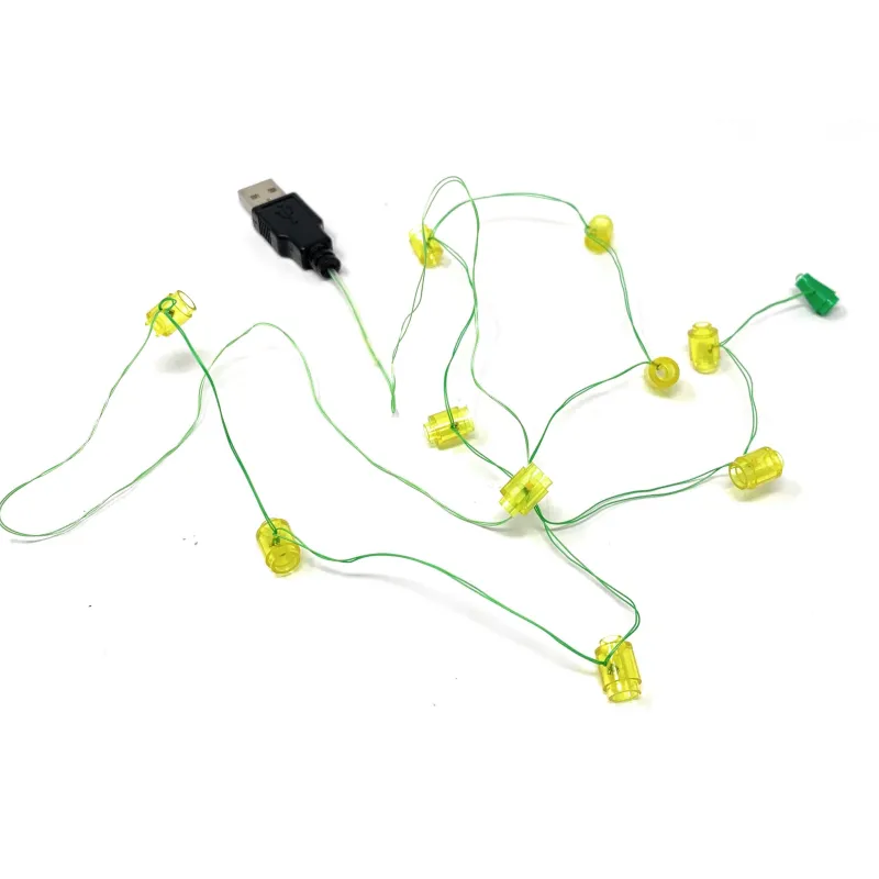 Lego Lighting>The Brick Show Shop Light-Up Yellow Christmas Tree Lights (10199/10249) for LEGO Layouts