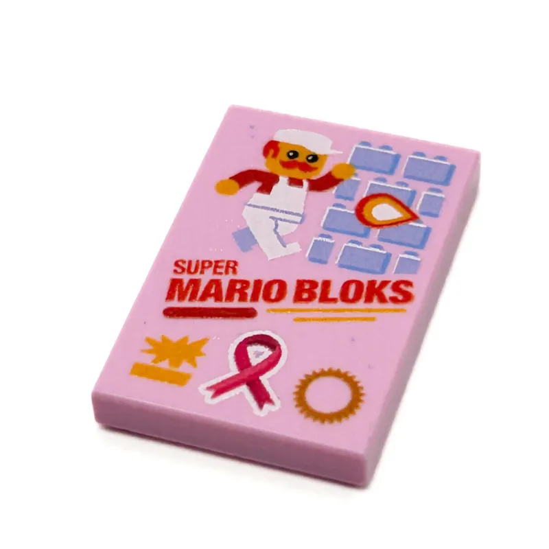 Custom Parts>The Brick Show Shop Limited Production! Pink (Break Cancer Awareness) Custom Super Mario B