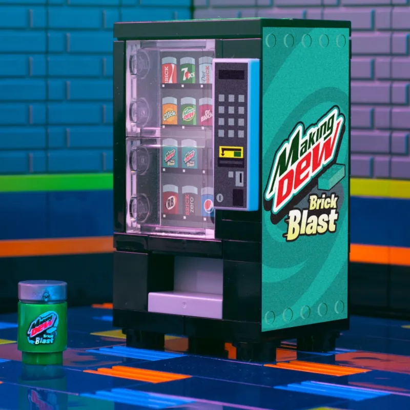 B3 Customs | Vending Machines>The Brick Show Shop Making Dew (Brick Blast) - B3 Customs Soda Vending made
