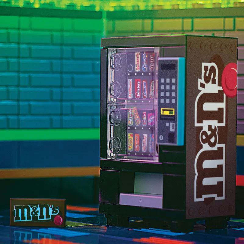 B3 Customs | Vending Machines>The Brick Show Shop M&Ns (Plain) - B3 Customs® Candy Vending Machine