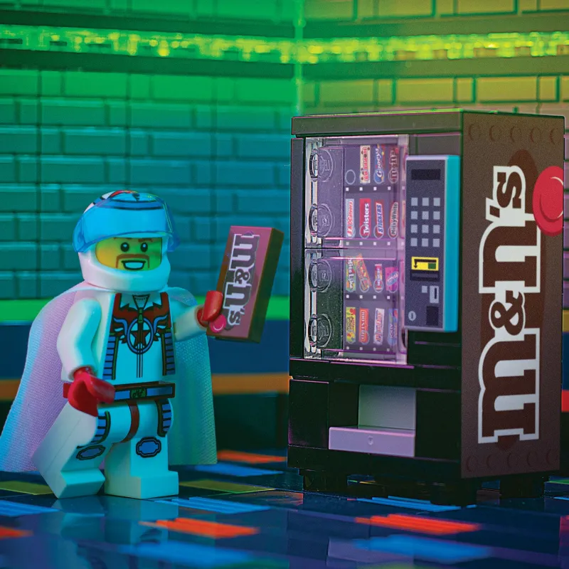 B3 Customs | Vending Machines>The Brick Show Shop M&Ns (Plain) - B3 Customs® Candy Vending Machine
