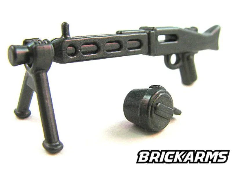 Brickarms>The Brick Show Shop MG-42 w/ Ammo Drum for LEGO Minifigures, BrickArms