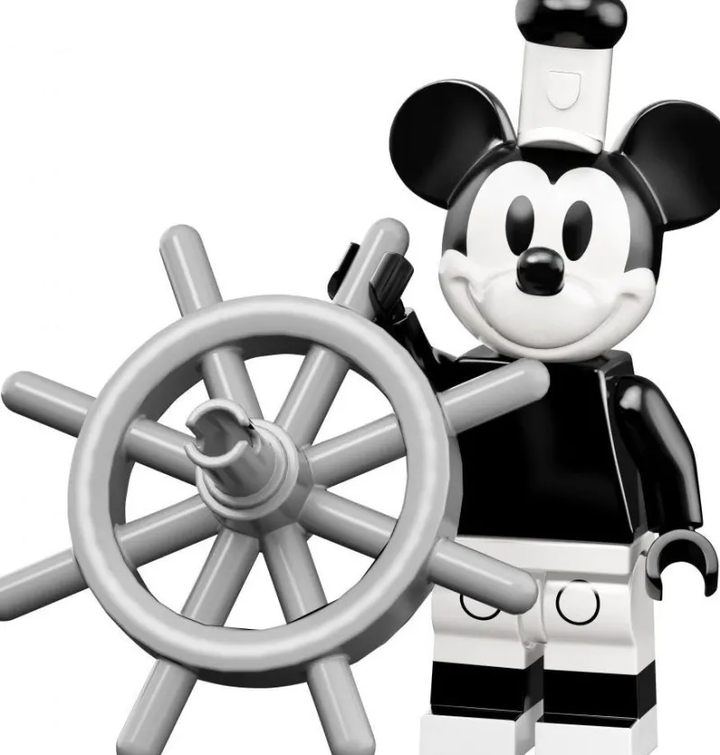 Disney | Collectible Minifigures>The Brick Show Shop Mickey Mouse, Steamboat Willie (Vintage) - LEGO Disney Collectible Min