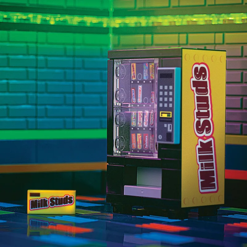 B3 Customs | Custom Parts>The Brick Show Shop Milk Studs - B3 Customs® Candy Vending Machine