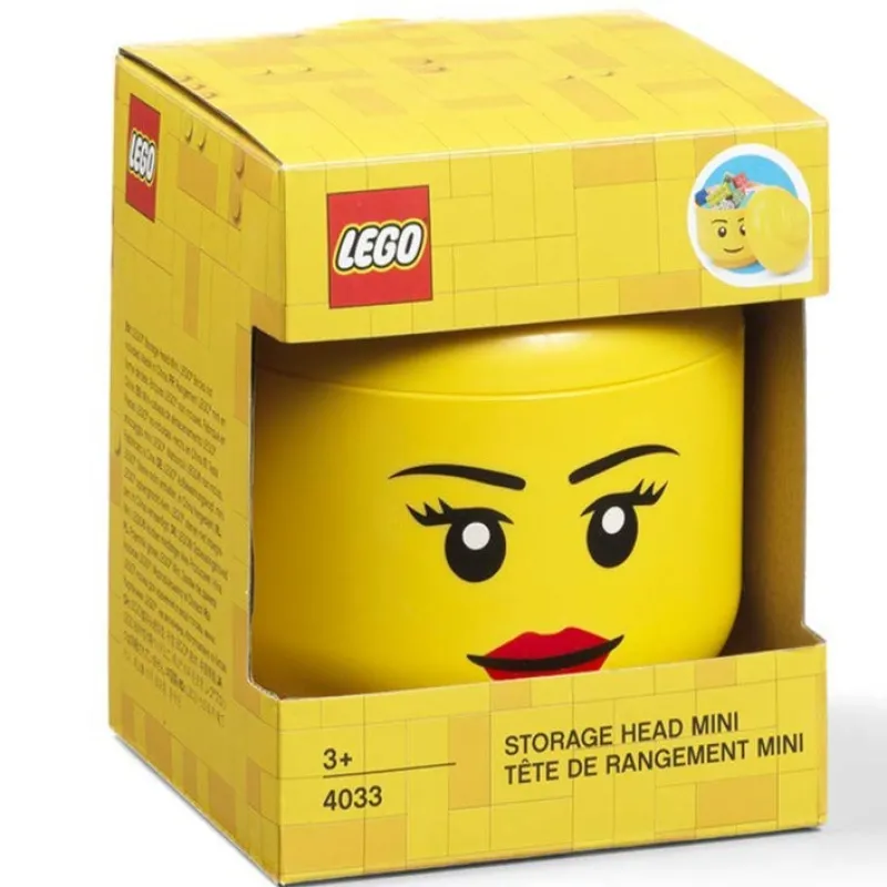 Display Cases>The Brick Show Shop Mini Girl LEGO Storage Head - Room Copenhagen