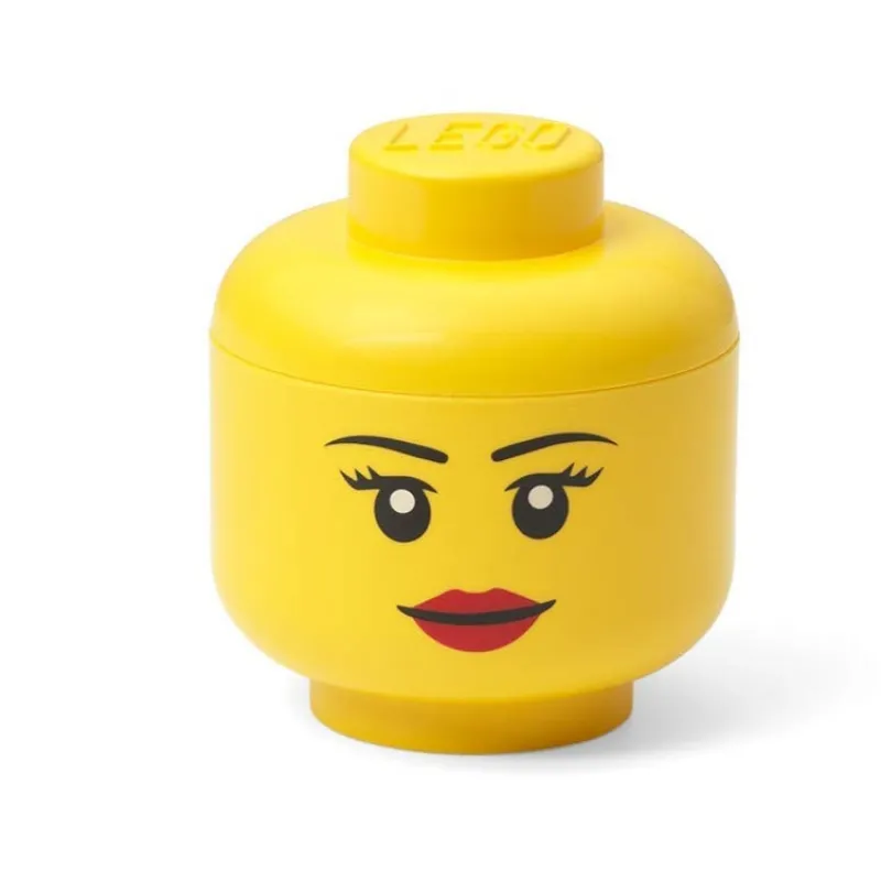 Display Cases>The Brick Show Shop Mini Girl LEGO Storage Head - Room Copenhagen