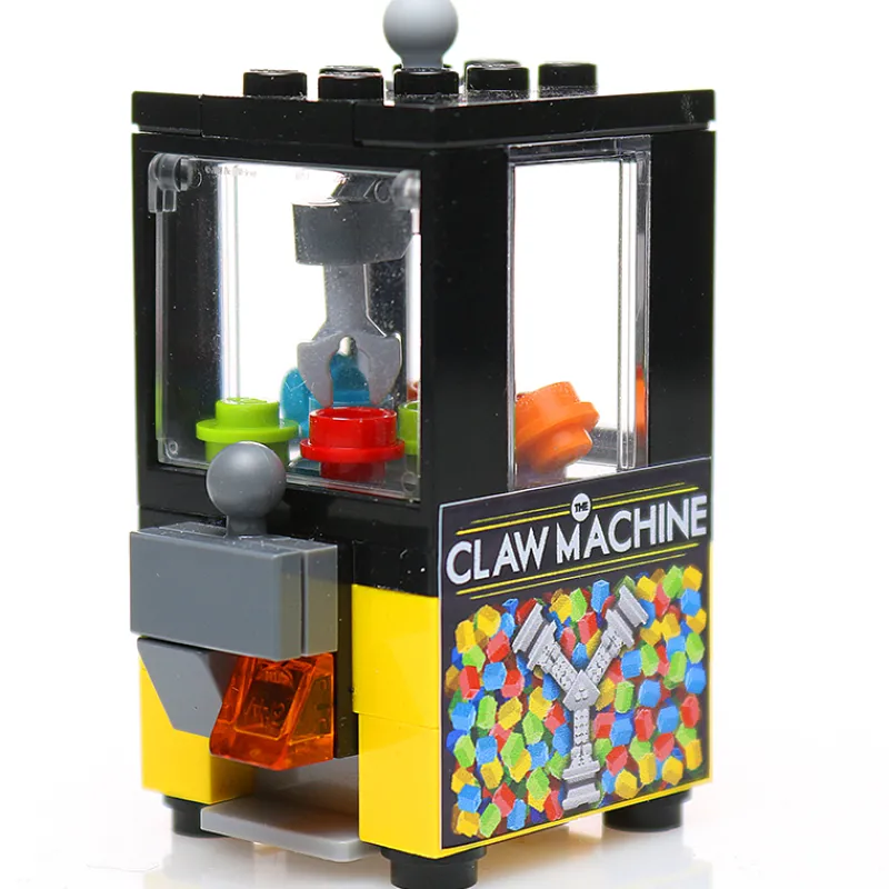 B3 Customs | Arcade>The Brick Show Shop Minifig-Scale Arcade Claw Machine Building Set made from LEGO parts