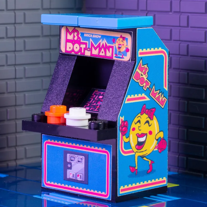 B3 Customs | Arcade>The Brick Show Shop Mrs. Dot-Man - B3 Customs Arcade Machine made using LEGO parts