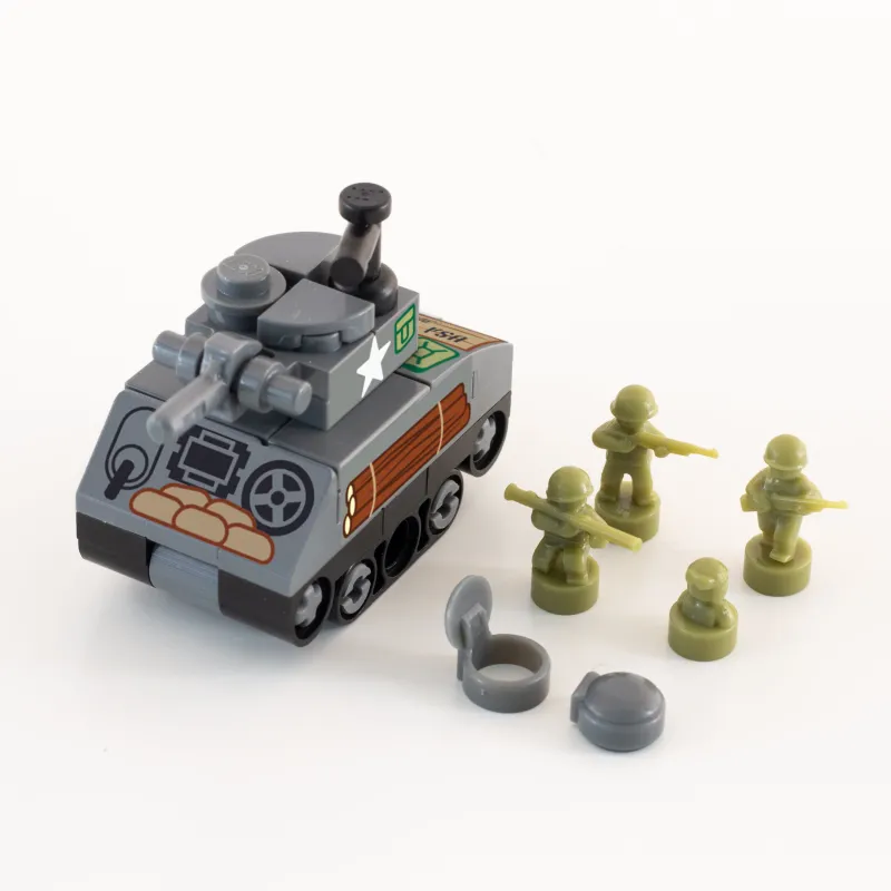 B3 Customs | Military>The Brick Show Shop Nano M4 Sherman WW2 Tank - Custom Military Set