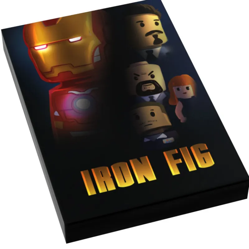 B3 Customs | Movie Tiles>The Brick Show Shop Nightmare on Brick Street Movie Cover (2x3 Tile) - B3 Customs made using LEGO parts