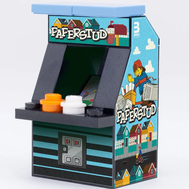 B3 Customs | Arcade>The Brick Show Shop Paper Stud - B3 Customs Arcade Machine made using LEGO parts