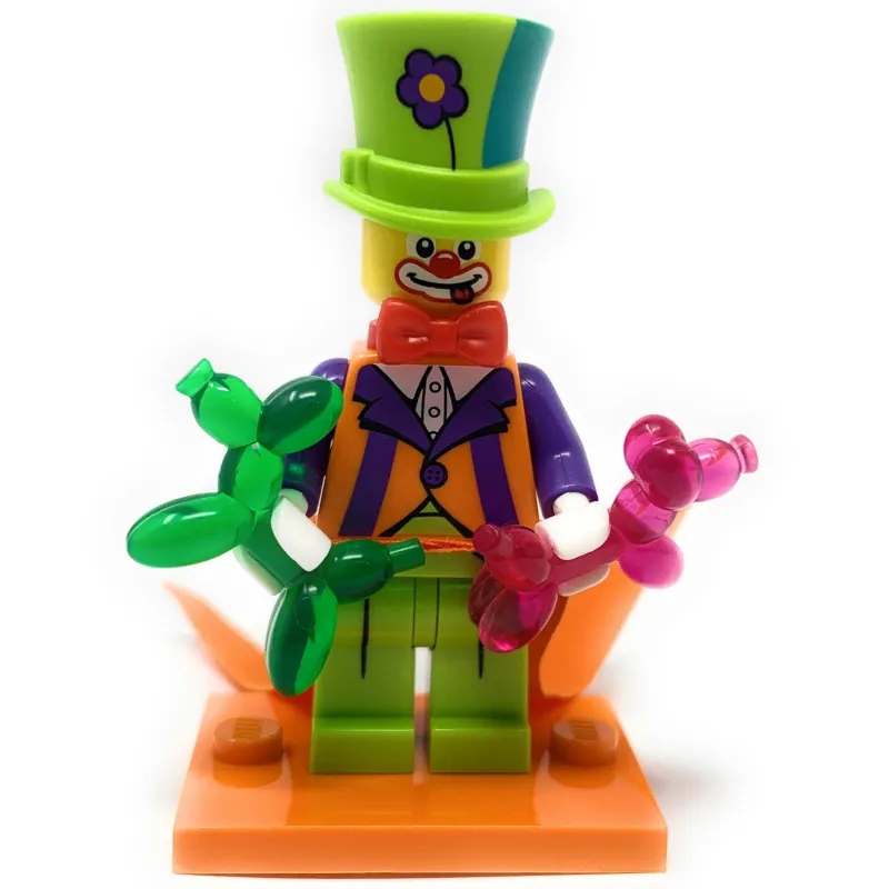 Collectible Minifigures>The Brick Show Shop Party Clown - LEGO Series 18 Collectible Minifigure (2018)