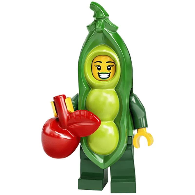 Collectible Minifigures>The Brick Show Shop Pea Costume Girl - LEGO Series 20 Collectible Minifigure