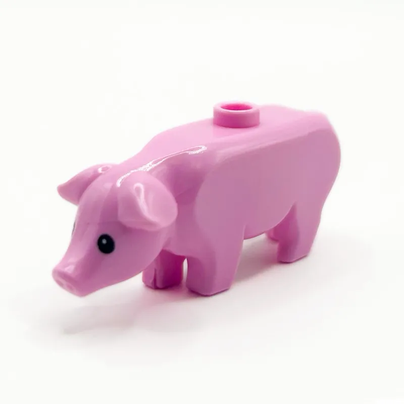 City>The Brick Show Shop Pig (Bright Pink) - LEGO City Minifigure