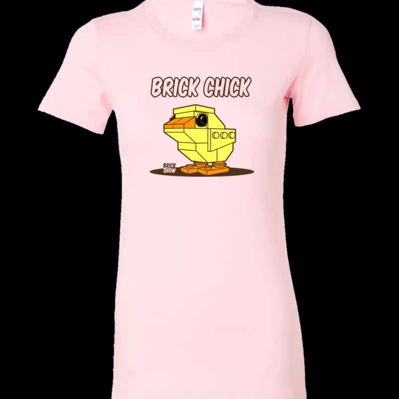 T-shirts>The Brick Show Shop Brick Chick Womens T-Shirt Pink