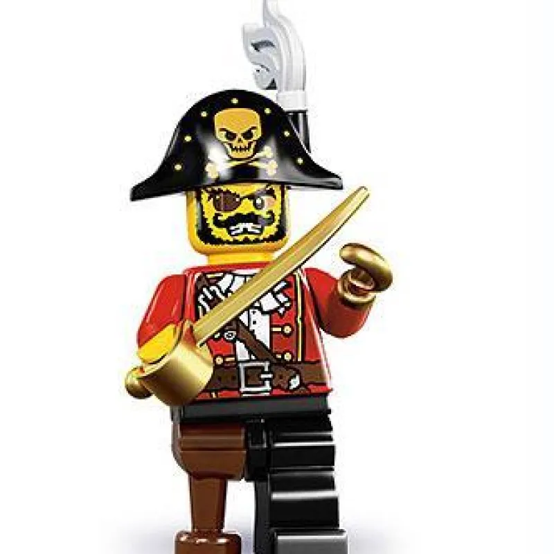 Collectible Minifigures>The Brick Show Shop Pirate Captain - LEGO Series 8 Collectible Minifigure (2012)