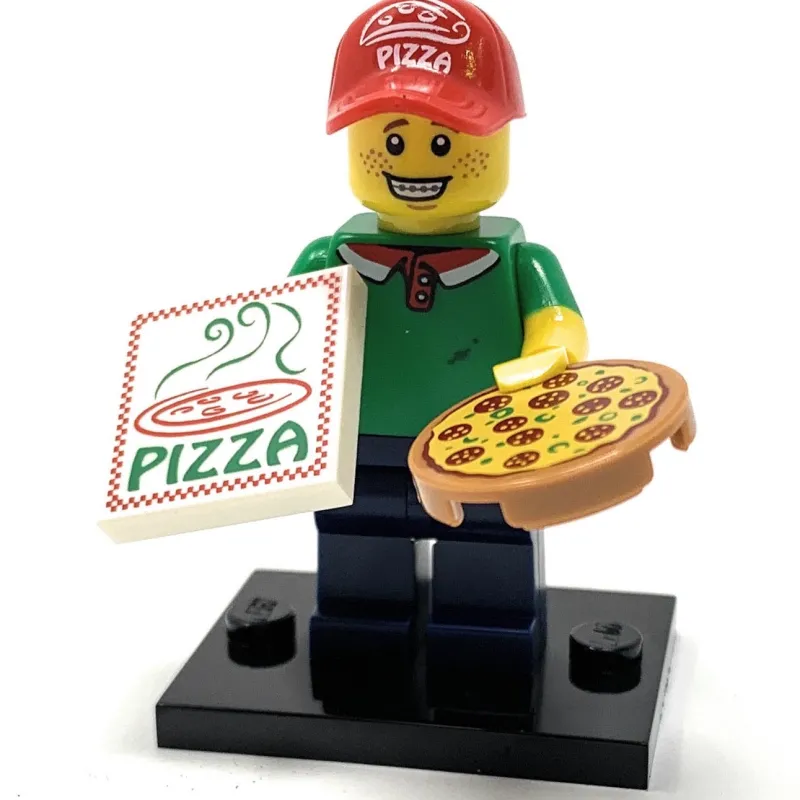 Collectible Minifigures>The Brick Show Shop Pizza Delivery Man - LEGO Series 12 Collectible Minifigure (2014)