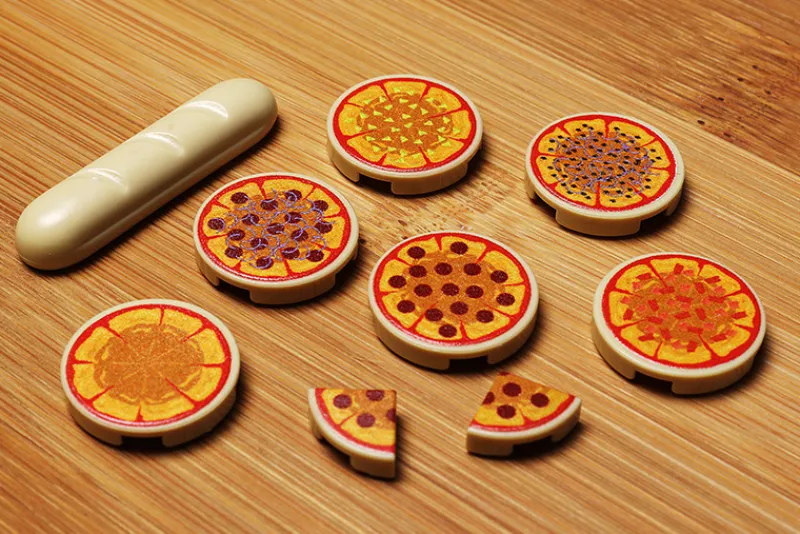 B3 Customs>The Brick Show Shop Pizza Pack made using LEGO parts - B3 Customs