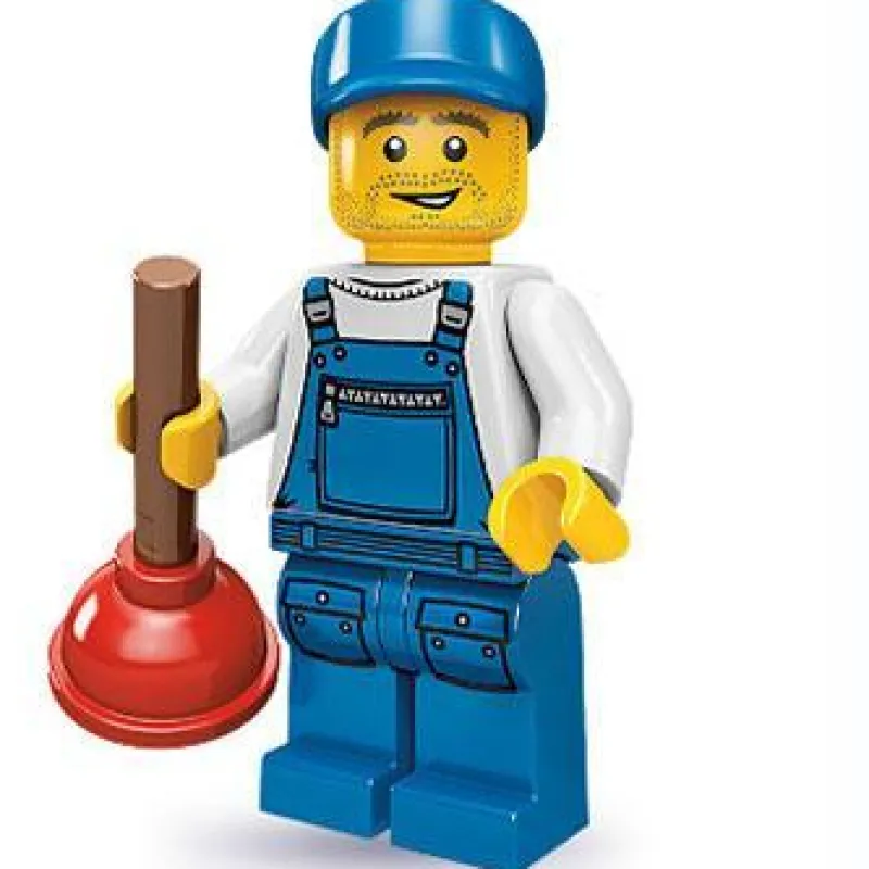 Collectible Minifigures>The Brick Show Shop Plumber - Series 9 LEGO Collectible Minifigure (2013)