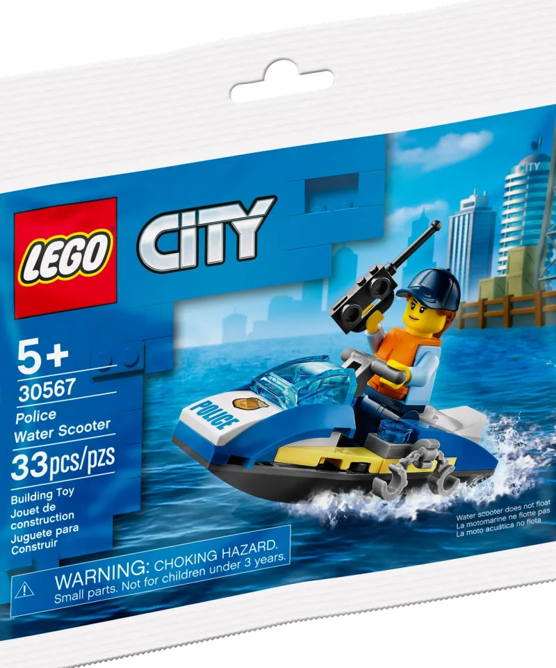 Lego Polybags | Lego City Sets>The Brick Show Shop Police Water Scooter - LEGO City Polybag Set (30567)