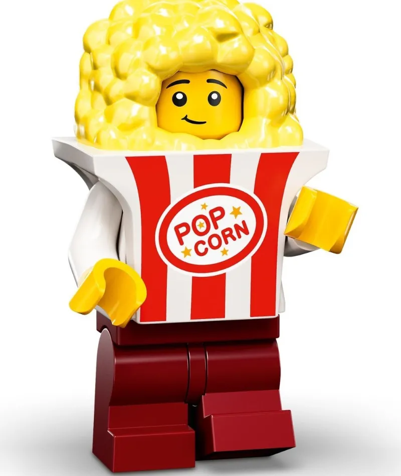 Collectible Minifigures>The Brick Show Shop Popcorn Costume - LEGO Collectible Minifigure 71034 (Series 23) (2022)