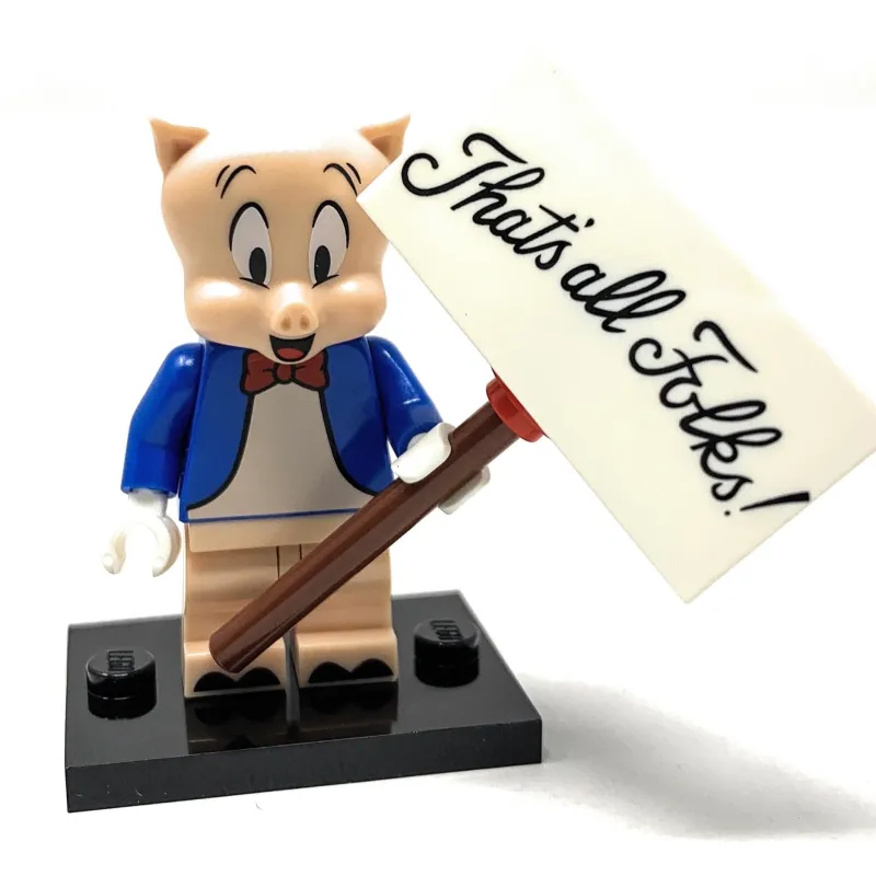 Collectible Minifigures>The Brick Show Shop Porky Pig - LEGO Looney Tunes Collectible Minifigure (Series 1) (2021)