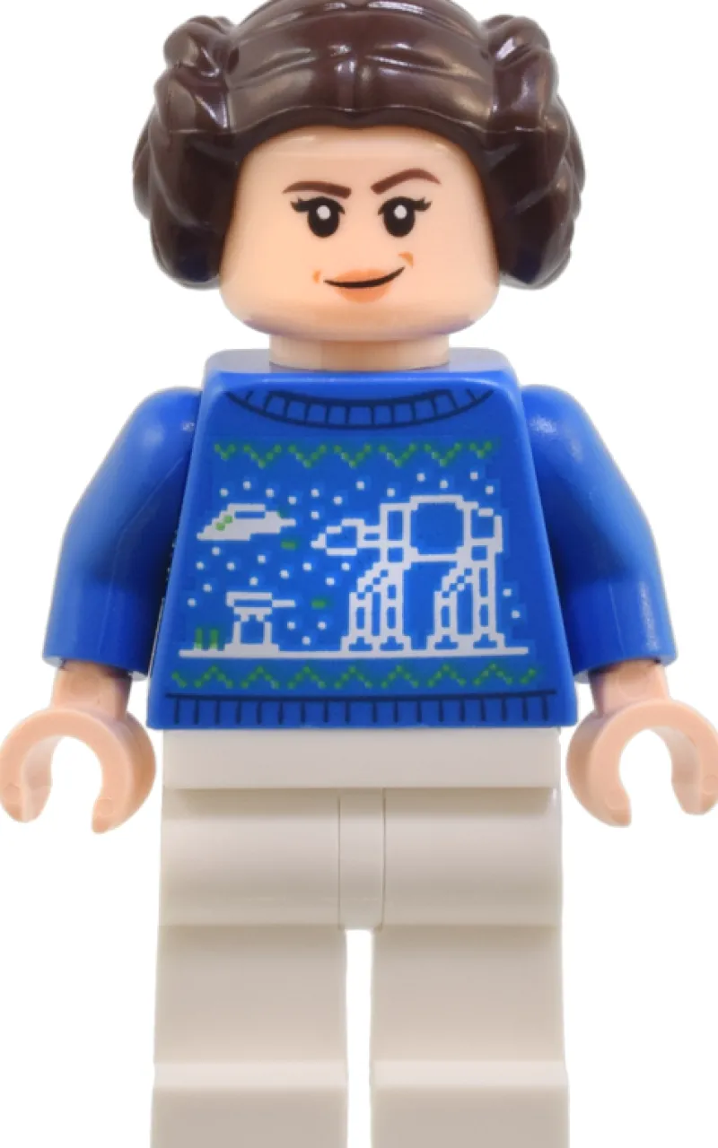 Star Wars>The Brick Show Shop Princess Leia (Advent, Christmas Sweater) - LEGO Star Wars Minifigure