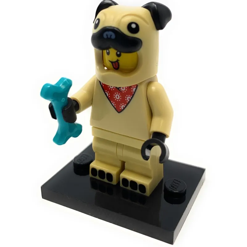 Collectible Minifigures>The Brick Show Shop Pug / Dog Costume Boy - LEGO Series 21 Collectible Minifigure
