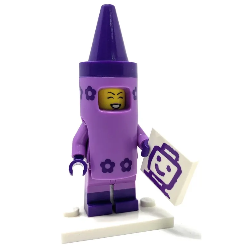 Collectible Minifigures>The Brick Show Shop Purple Crayon Girl - LEGO Movie 2 Collectible Minifigure