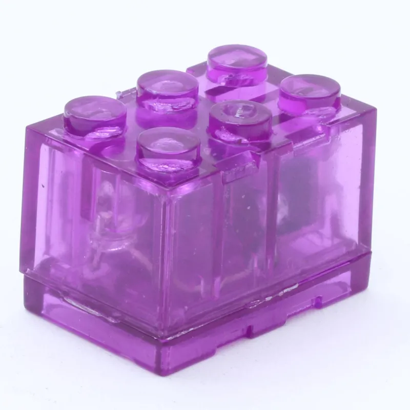Lego Lighting>The Brick Show Shop Purple Light-Up 2x3 Brick (Purple Light) - Compatible w/ LEGO