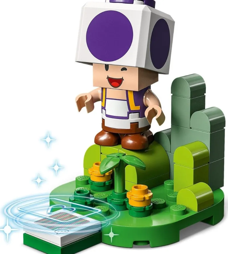 Super Mario>The Brick Show Shop Purple Toad (Series 5) - LEGO 71410 Super Mario Character Minifigure (
