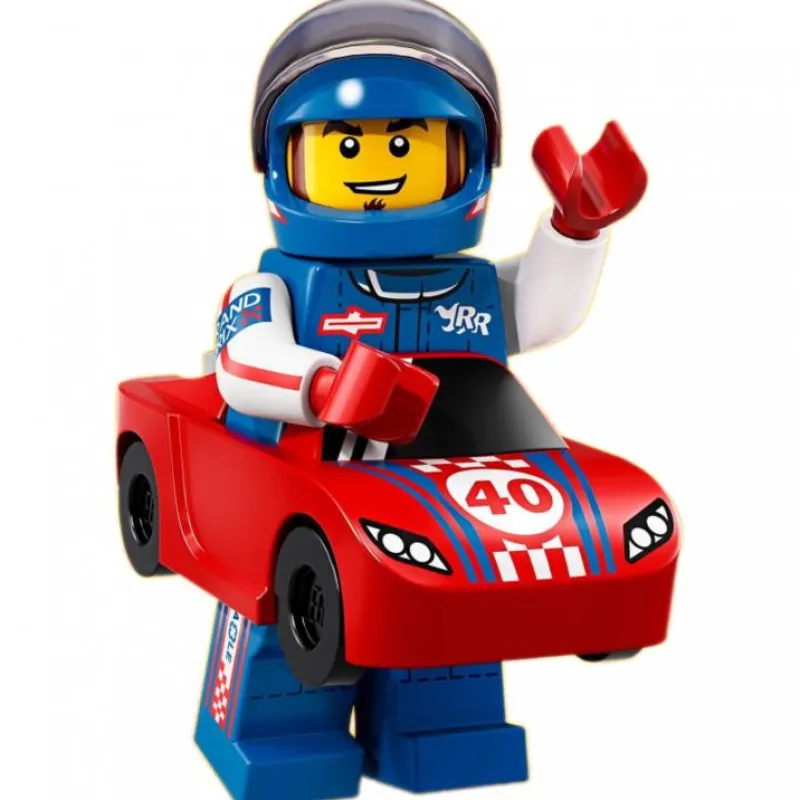 Collectible Minifigures>The Brick Show Shop Race Car Guy - LEGO Series 18 Collectible Minifigure
