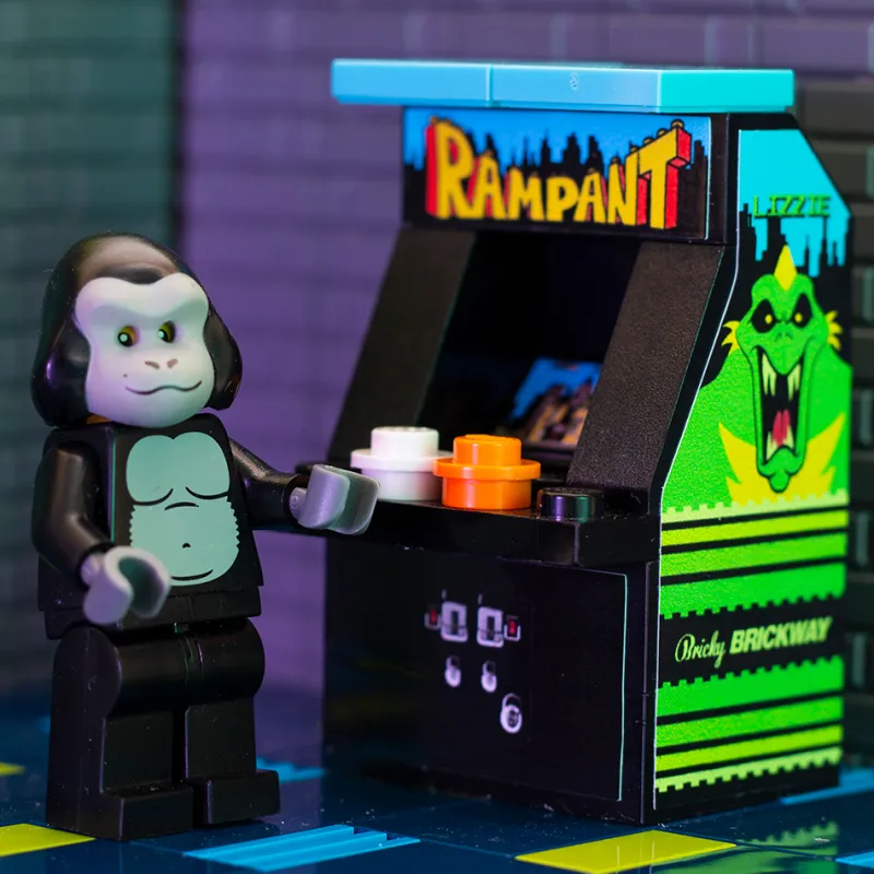 B3 Customs | Arcade>The Brick Show Shop Rampant - B3 Customs Arcade Machine made using LEGO parts