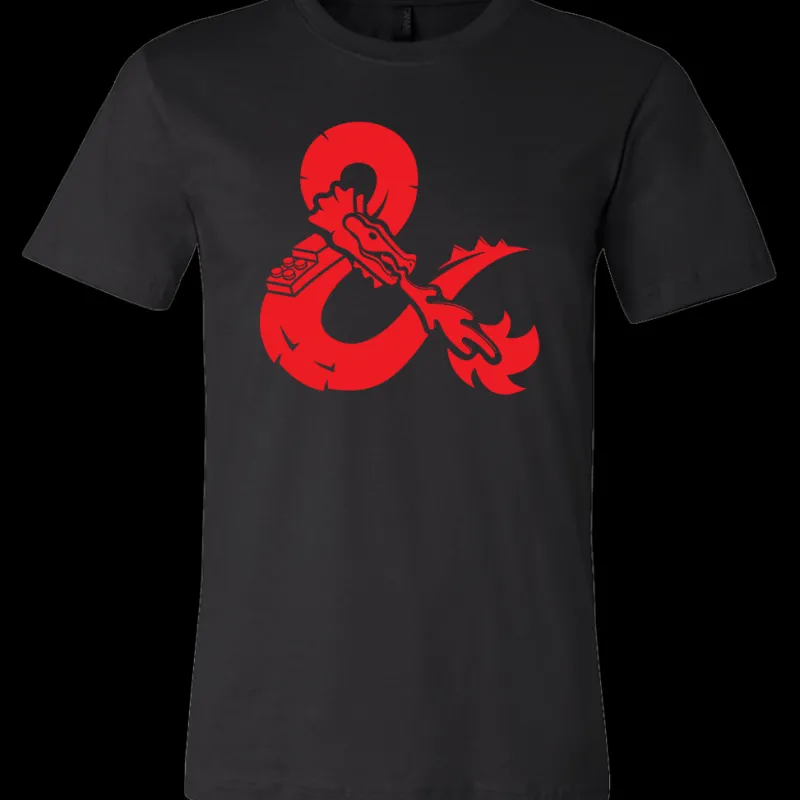 T-shirts>The Brick Show Shop Red Dragon AFOL T-Shirt Black