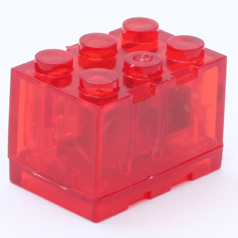 Lego Lighting>The Brick Show Shop Red Light-Up 2x3 Brick (Red Light) - Compatible w/ LEGO