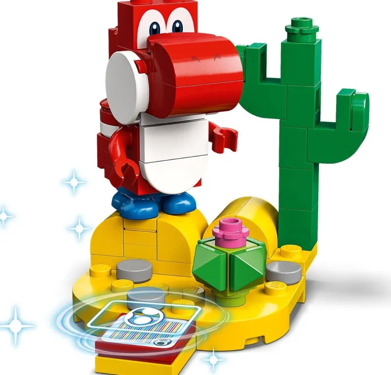 Super Mario>The Brick Show Shop Red Yoshi (Series 5) - LEGO 71410 Super Mario Character Minifigure (20