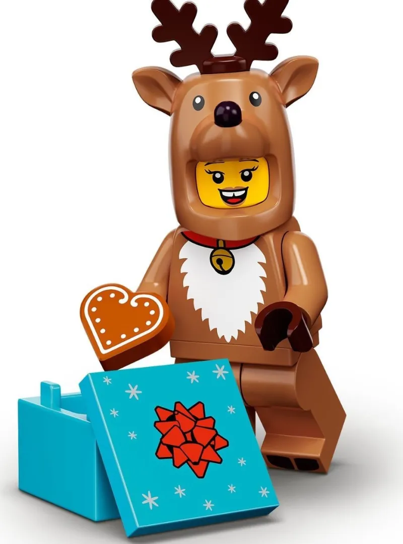 Collectible Minifigures>The Brick Show Shop Reindeer Costume - LEGO Collectible Minifigure 71034 (Series 23) (2022