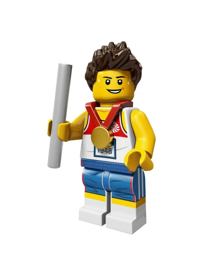 Collectible Minifigures>The Brick Show Shop Relay Runner, Team GB - LEGO Olympic Collectible Minifigure (2012)