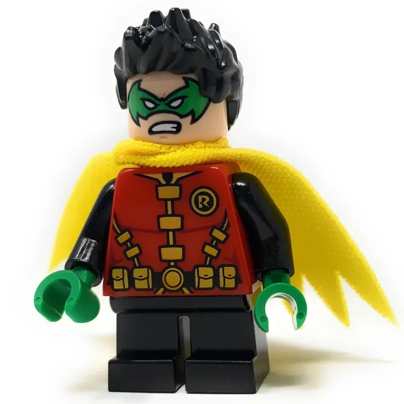 Dc Comics>The Brick Show Shop Robin (Green Mask + Hands, Short Legs) - LEGO DC Comics Minifigure (20